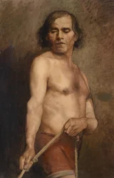 Um nu masculino ereto